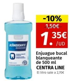 Oferta de Centra Line - Enjuague Bucal Blanqueante por 1,35€ en Maskom Supermercados