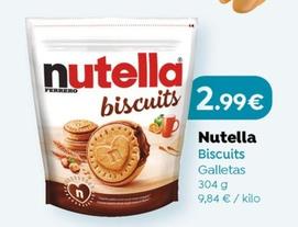 Oferta de Nutella - Galletas por 2,99€ en Maskom Supermercados