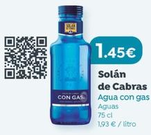 Oferta de Solán De Cabras - Agua Con Gas por 1,45€ en Maskom Supermercados