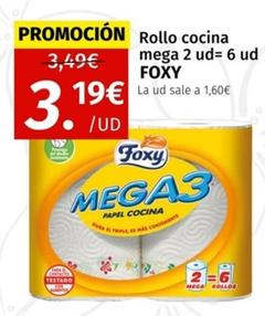 Oferta de Foxy - Rollo Cocina Mega por 3,19€ en Maskom Supermercados