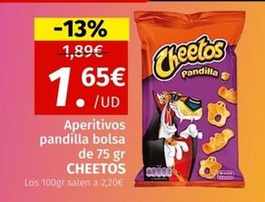 Oferta de Cheetos - Aperitivos Pandilla por 1,65€ en Maskom Supermercados
