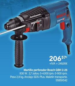 Oferta de Bosch - Martillo Perforador GBH 2-26 por 249,95€ en Cadena88