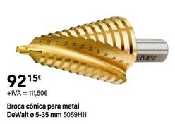 Oferta de Dewalt - Broca Conica Para Metal por 92,15€ en Cadena88