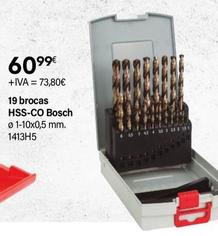 Oferta de Bosch - 19 Brocas HSS-CO  por 60,99€ en Cadena88