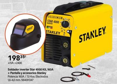 Oferta de Stanley - Soldador Inverter Star 4000 Kit, 160A + Pantalla Y Accesorios por 240€ en Cadena88