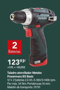 Oferta de Taladro Atornillador Powermaxx Bs Basic por 123,93€ en Cadena88