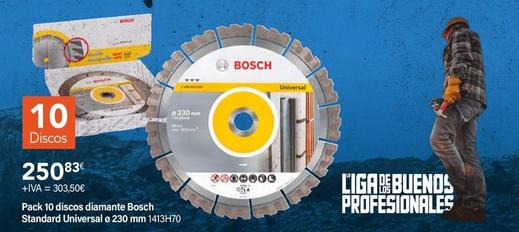 Oferta de Bosch - Pack 10 Discos Diamante Standard Universal por 250,83€ en Cadena88