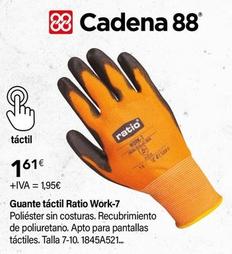Oferta de Ratio - Guantes Tactil Work-7 por 1,61€ en Cadena88