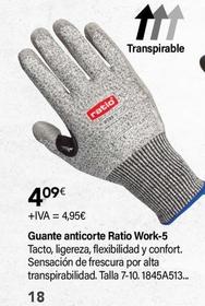 Oferta de Ratio - Guante Anticorte Work-5 por 4,09€ en Cadena88