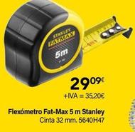 Oferta de Stanley - Flexómetro Fat-Max por 29,09€ en Cadena88