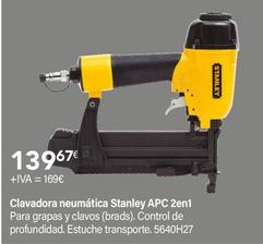 Oferta de Stanley - Clavadora Neumatica APC 2en1 por 169€ en Cadena88
