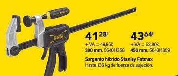 Oferta de Stanley - Sargento Hibrido Fatmax por 41,28€ en Cadena88