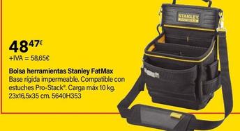 Oferta de Stanley - Bolsa Herramientas Fatmax por 48,47€ en Cadena88