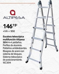 Oferta de Escalera Transformable Aluminio Altipesa por 146,15€ en Cadena88