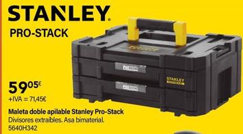 Oferta de Stanley - Maleta Doble Apilable Pro-Stack por 71,45€ en Cadena88