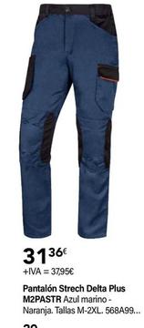 Oferta de Delta Plus - Pantalon Strech M2PASTR por 37,95€ en Cadena88