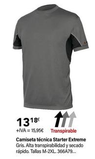 Oferta de Camiseta Técnica Starter Extreme por 15,95€ en Cadena88