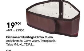 Oferta de Climax - Cinturón Antilumbago Cuero por 23,95€ en Cadena88