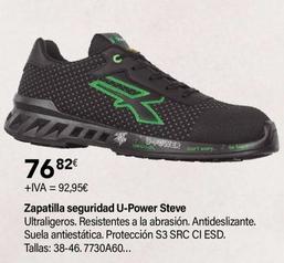 Oferta de U-Power - Zapatilla Seguridad Steve por 92,95€ en Cadena88