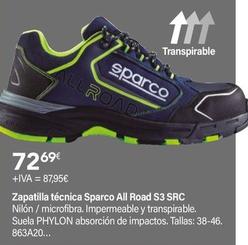 Oferta de Sparco - Zapatilla Técnica All Road S3 Src por 87,95€ en Cadena88