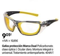 Oferta de Gafas Protección Marca Dual por 10,95€ en Cadena88