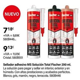 Oferta de Fischer - Sellador Adhesivo Ms Solución Total por 8,69€ en Cadena88