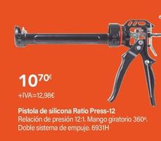 Oferta de Ratio - Pistola De Silicona Press-12 por 12,98€ en Cadena88