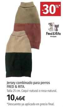 Oferta de Fred & Rita - Jersey Combinado Para Perros por 10,46€ en El Corte Inglés