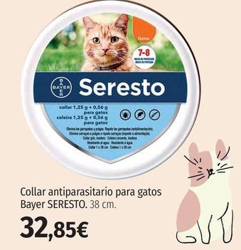 Oferta de Bayer - Collar Antiparasitario Para Gatos Seresto por 32,85€ en El Corte Inglés