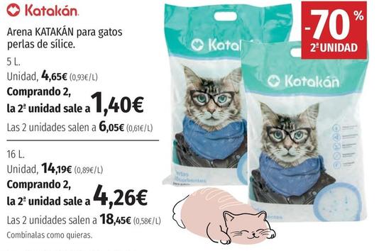 Oferta de Katalan- - Arena Para Gatos Perlas De Silice por 4,65€ en El Corte Inglés