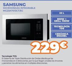Oferta de Samsung - Microondas Integrable MG23A7013CT/EC por 229€ en Pascual Martí