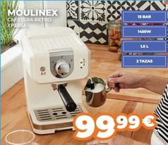 Oferta de Moulinex - Cafetera Retro XP330A  por 99,99€ en Pascual Martí