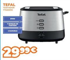 Oferta de Tefal - Tostador TT520D10 por 29,99€ en Pascual Martí
