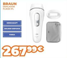 Oferta de Braun - Depilador Pl3020 IPL por 267,99€ en Pascual Martí