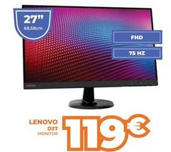 Oferta de Lenovo - D27 Monitor por 119€ en Pascual Martí