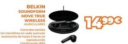Oferta de Belkin - Soundform Move True Wireless Auriculares por 14,99€ en Pascual Martí