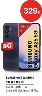 Oferta de Samsung - Smartphone Galaxy A25 5G por 329€ en Milar