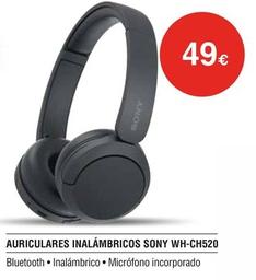 Oferta de Sony - Auriculares Inalambricos WH-CH520 por 49€ en Milar