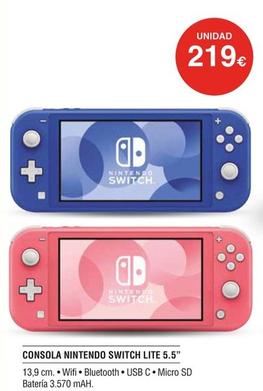 Oferta de Nintendo Switch - Consola Switch Lite 5.5 por 219€ en Milar