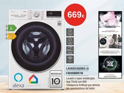 Oferta de Lg - Lavasecadora F4dv5009s1w por 669€ en Milar