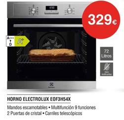 Oferta de Electrolux - Horno Eof3h54x por 329€ en Milar