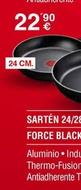 Oferta de Tefal - Sartén 24/28 Cm Force Black por 22,9€ en Milar