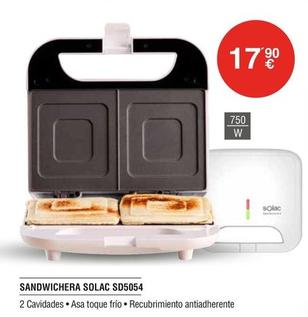 Oferta de Solac - Sandwichera SD5054 por 17,9€ en Milar
