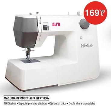 Oferta de Alfa - Máquina De Coser Next 830+ por 169,9€ en Milar