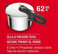 Oferta de Tefal - Olla A Presión Secure Trendy por 62,9€ en Milar