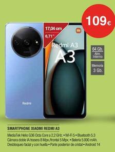 Oferta de Xiaomi - Smartphone Redmi A3 por 109€ en Milar