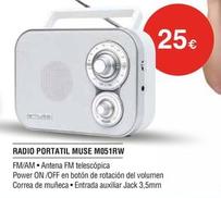 Oferta de Muse - Radio Portatil M051RW por 25€ en Milar