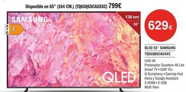 Oferta de Samsung - Qled 55" TQ55Q65CAUXXC por 629€ en Milar