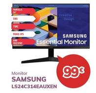 Oferta de Samsung - Monitor LS24C314EAUXEN por 99€ en Mi electro