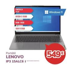 Oferta de Lenovo - Portátil IP3 15ALC6 I por 549€ en Mi electro